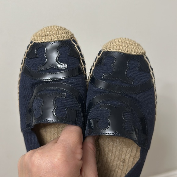Tory Burch Blue Espadrille Slip-Ons - Picture 6 of 9